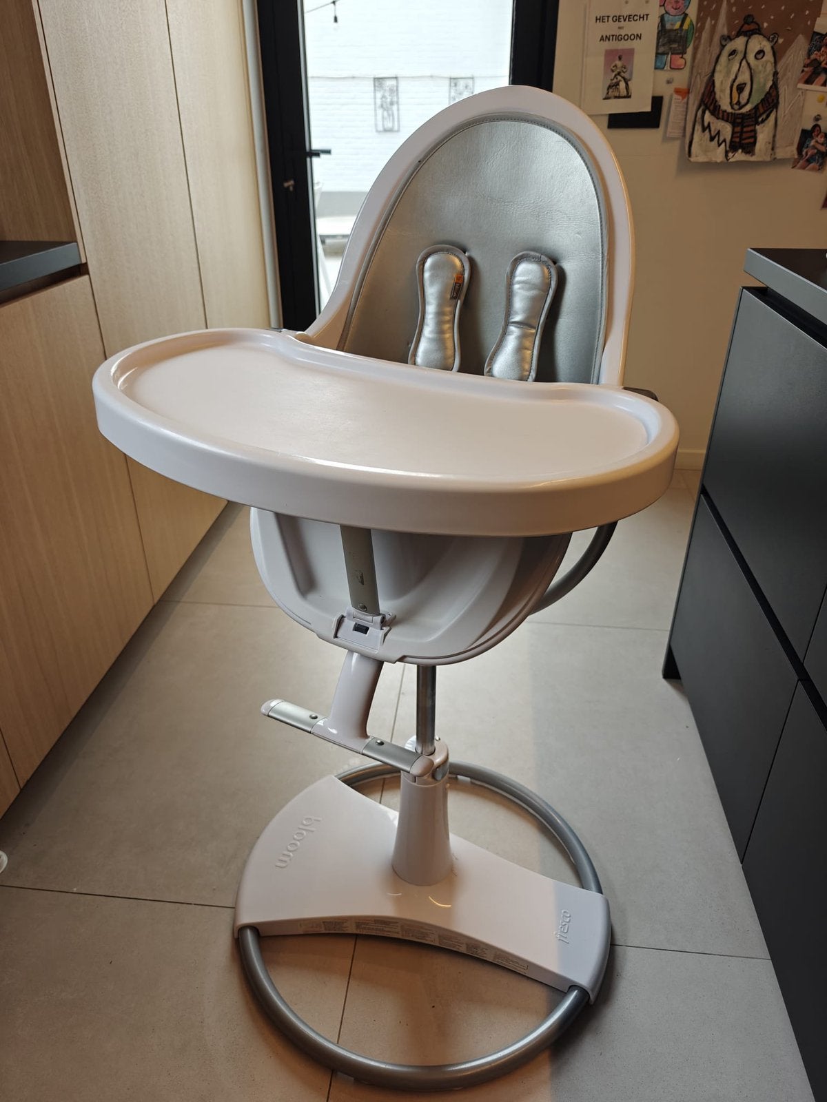 Bloom Fresco chrome kinderstoel, Ophalen, Gebruikt, Meegroeistoel, Gordel(s)