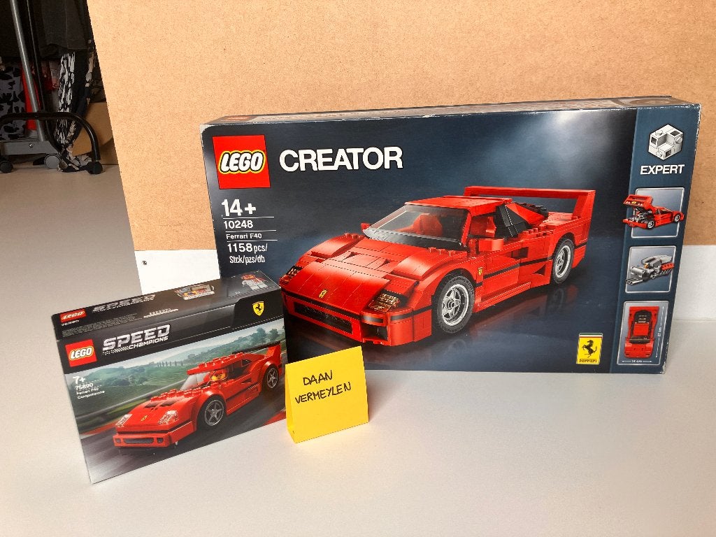 10248 – Ferrari F40 + 75890 – Ferrari F40, Neuf, Lego, Ensemble complet, Non ouvert/scellé