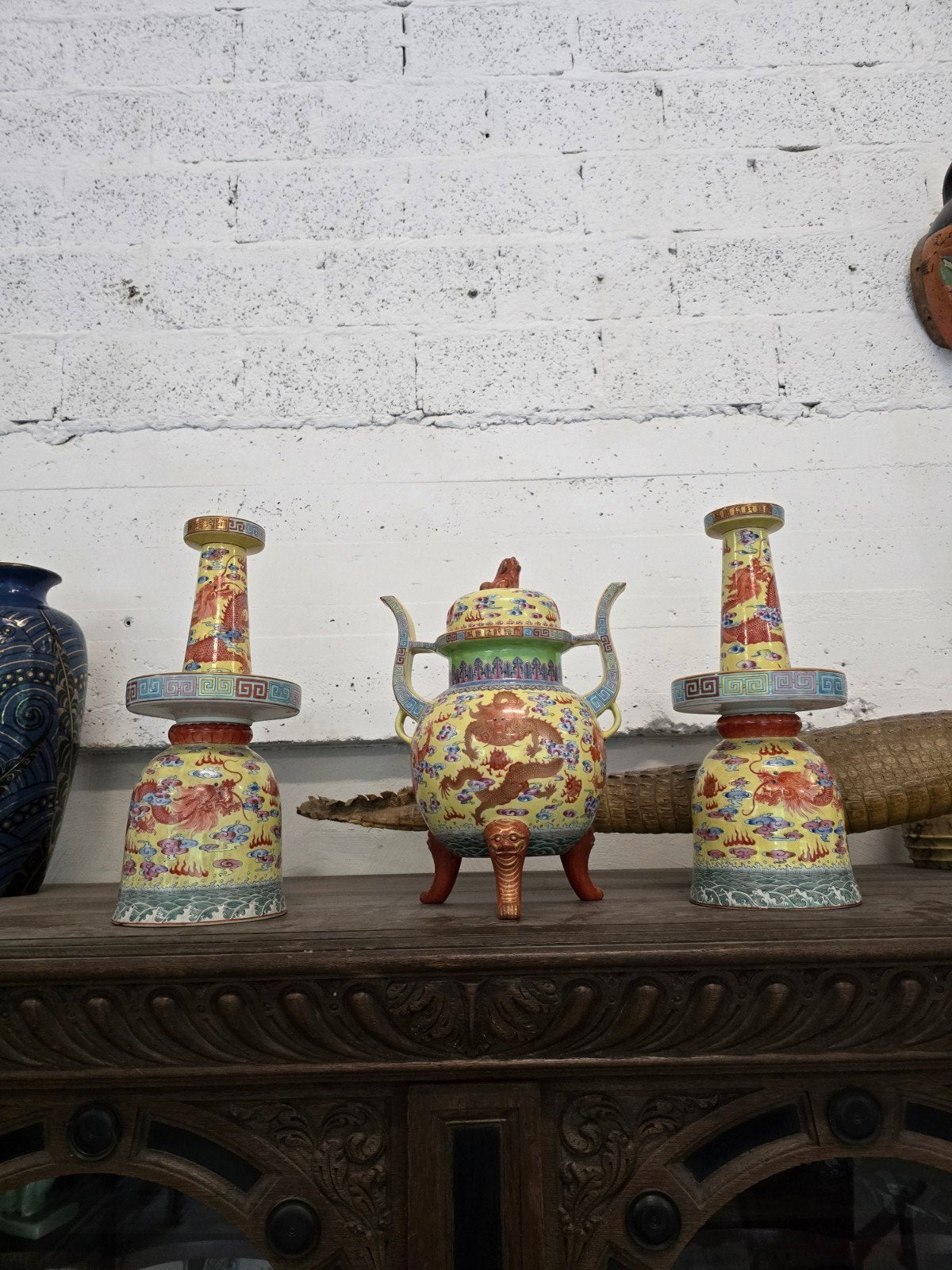 Brûle-encens chinois en porcelaine ancienne, Antiquités & Art, Antiquités | Porcelaine, Enlèvement