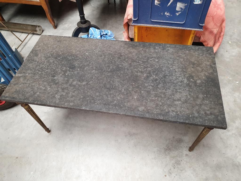 salontafel zwarte marmer 105x50xH48cm, Ophalen, Gebruikt
