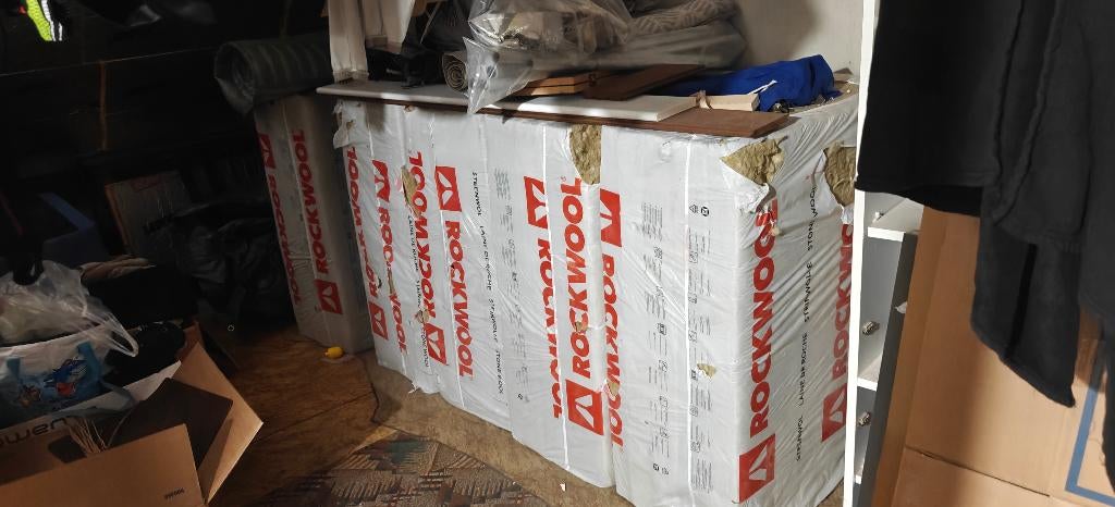 Rockwool 1000x800x80 (5 pakken), Ophalen, Dakisolatie, Nieuw, Steenwol