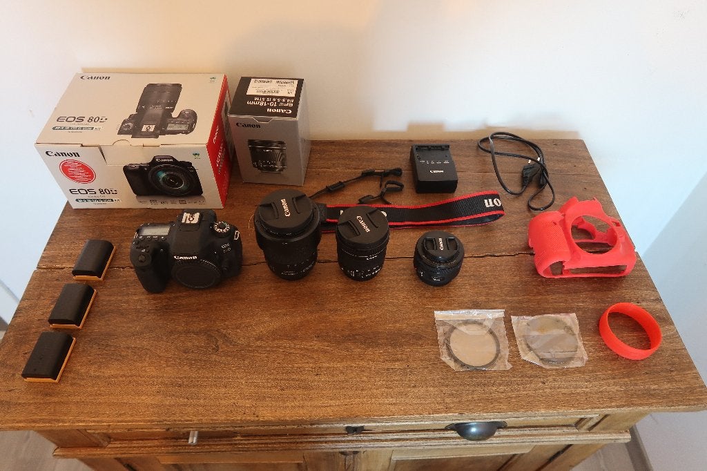 Canon 80D + 3 lenzen & accessoires, in zeer goede staat, TV, Hi-fi & Vidéo, Appareils photo numériques, Comme neuf, Reflex miroir