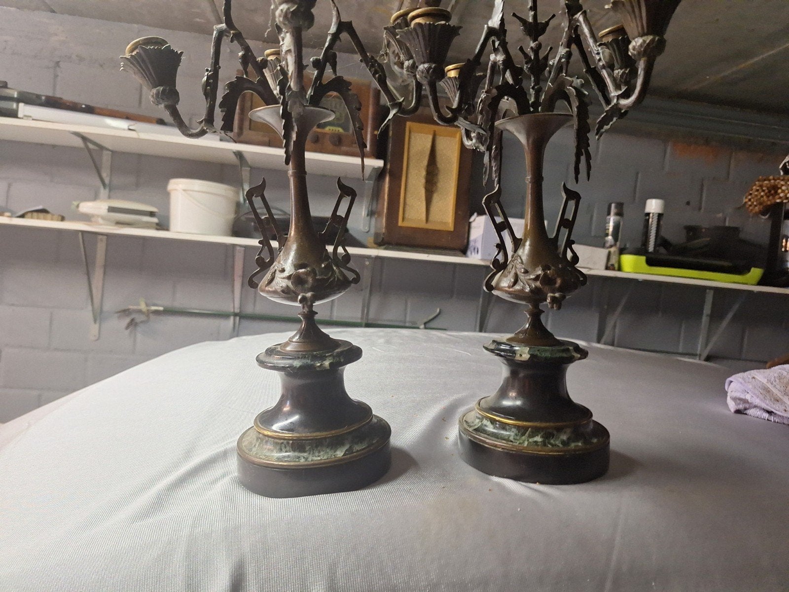 schouw garnituur, Ophalen
