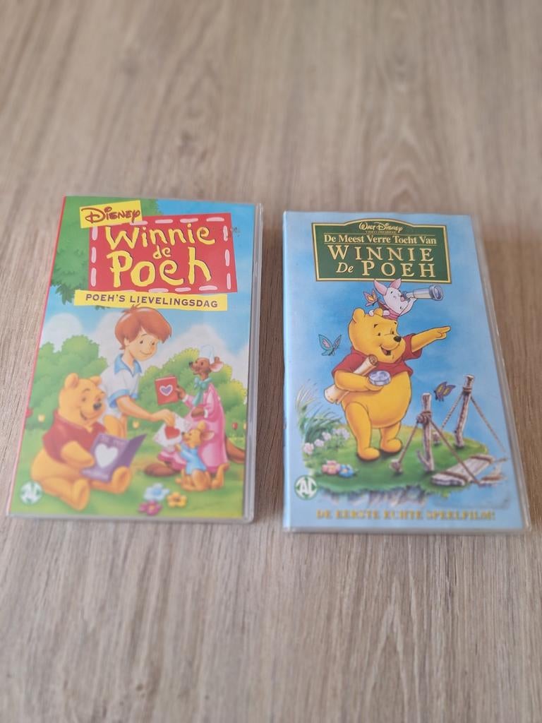 2 video's Winnie de Poeh, Cd's en Dvd's, VHS | Kinderen en Jeugd, Ophalen
