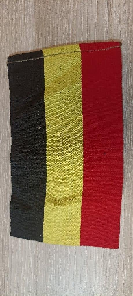 Rare brassard Militaire Officiel Belge avec tampon ww2, Envoi, Armée de terre, Autres types