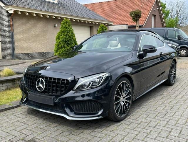 Mercedes-Benz C-Klasse Coupé 200 AMG LINE PANORAMADAK NAVI, Autos, Cuir, Achat, 135 kW, Entreprise