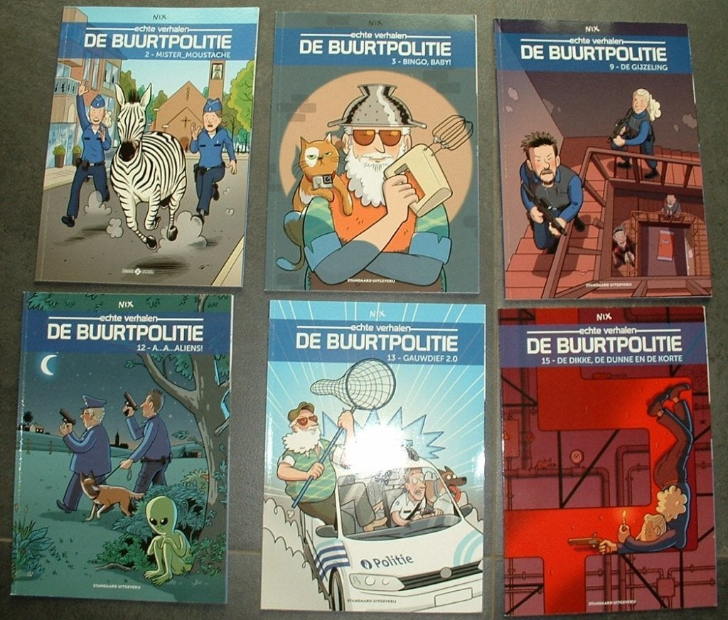 strips de buurtpolitie nrs 2-3-9-12-13-15, Boeken, Meerdere stripboeken, Ophalen of Verzenden, Zo goed als nieuw