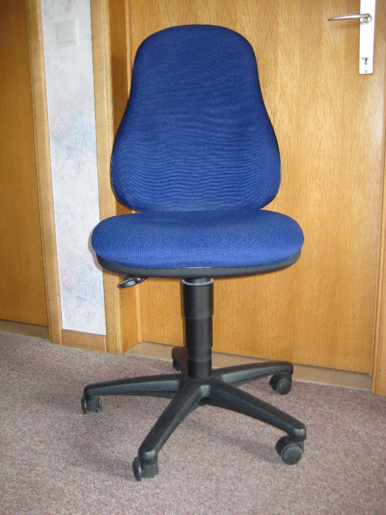 Belle chaise de bureau en bon état, Maison & Meubles, Chaises de bureau, Enlèvement, Utilisé, Bleu, Chaise de bureau
