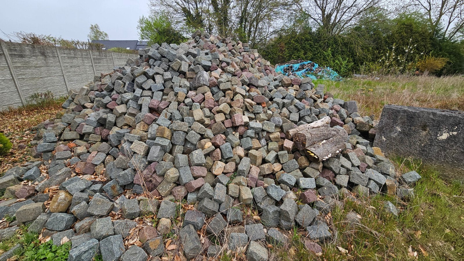 Gros lot de pavés en pierre naturelle, Jardin & Terrasse, Enlèvement, Granit, Rocher