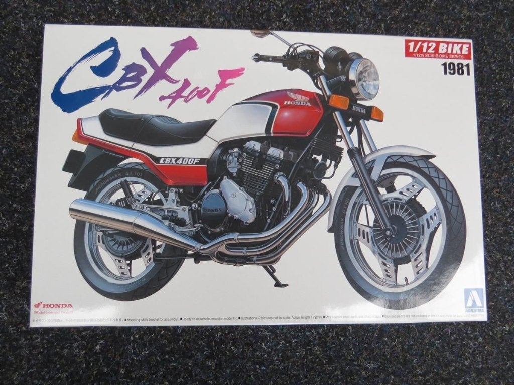 Bouwdoos Honda CBX400F 1:12 Aoshima, Overige merken, Nieuw, Ophalen of Verzenden, Groter dan 1:32