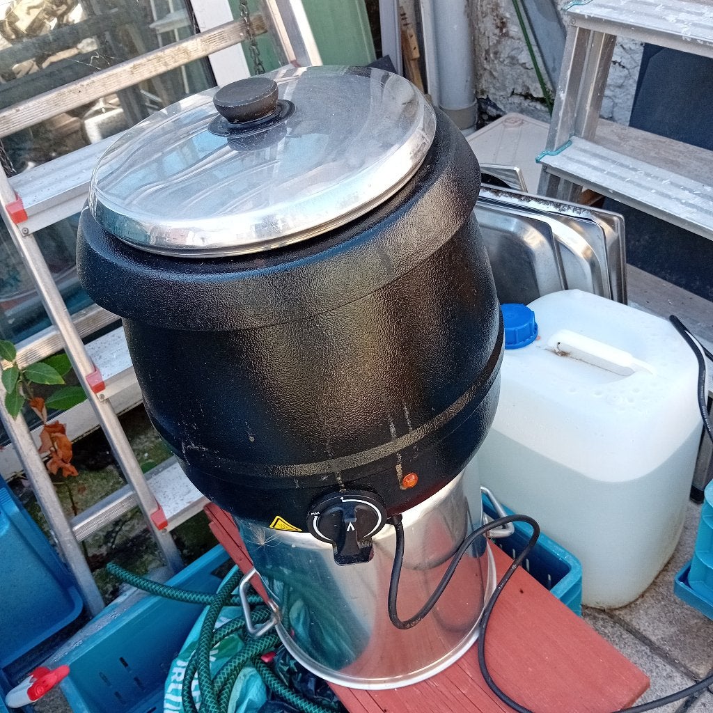 Marmite Bain-marie potage 10 litres, Maison & Meubles, Enlèvement, Utilisé