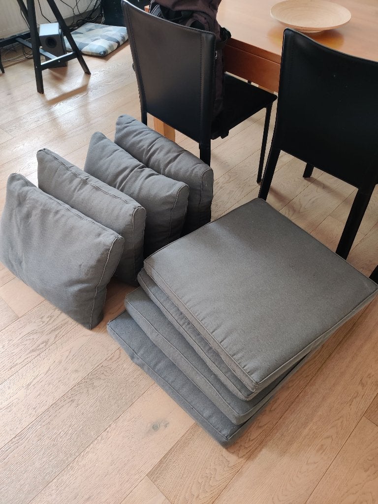 Kussens voor tuin lounge zetel, Tuin en Terras, Tuinsets en Loungesets, Ophalen, Gebruikt, Loungeset, Overige materialen