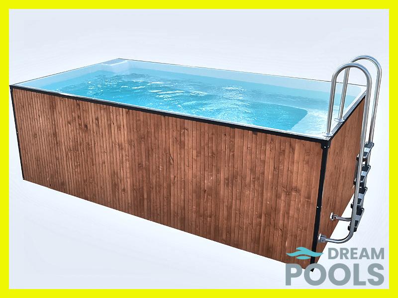 Polyester Glasvezel Zwembaden Vrijstaande Tuin Zwembad 4,50m, Enlèvement, Neuf, Autres types