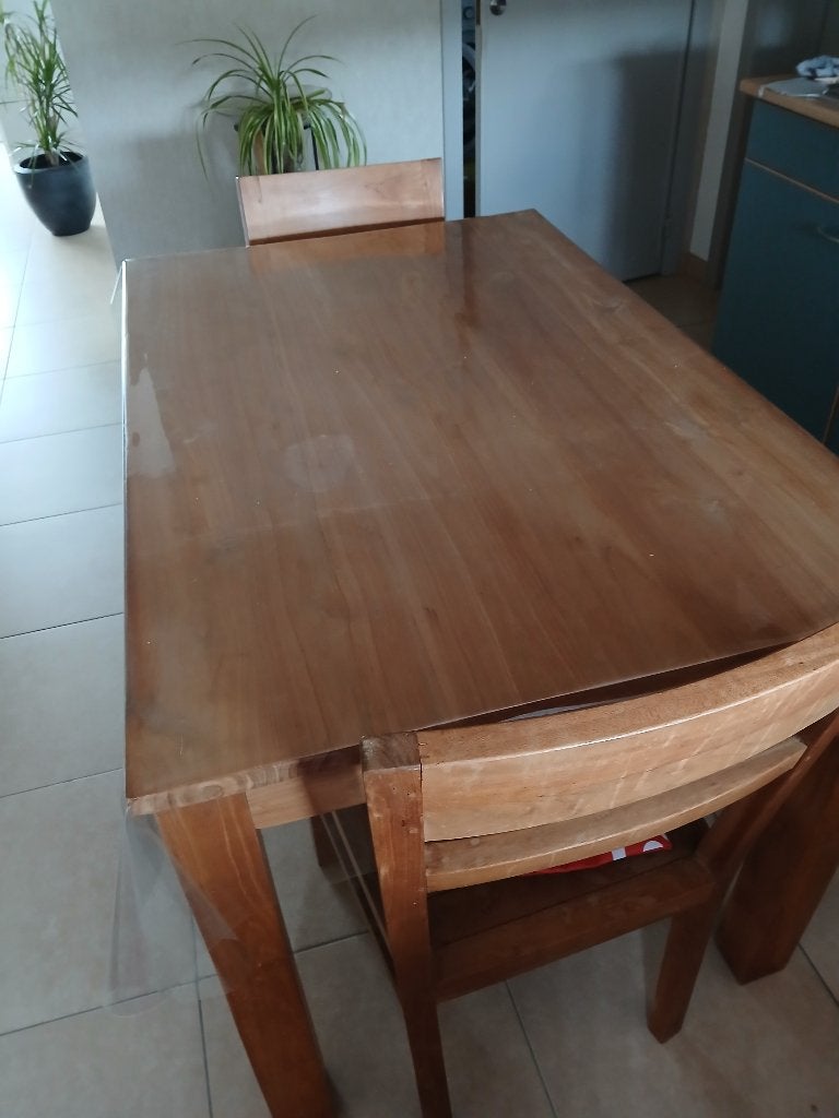 Tafel en stoelen, Tuin en Terras, Tuintafels, Ophalen, Gebruikt, Rechthoekig, Hout