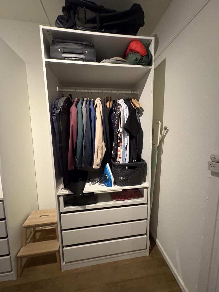Kleerkast, Huis en Inrichting, Kasten | Kleerkasten, Ophalen, Gebruikt, Met plank(en)