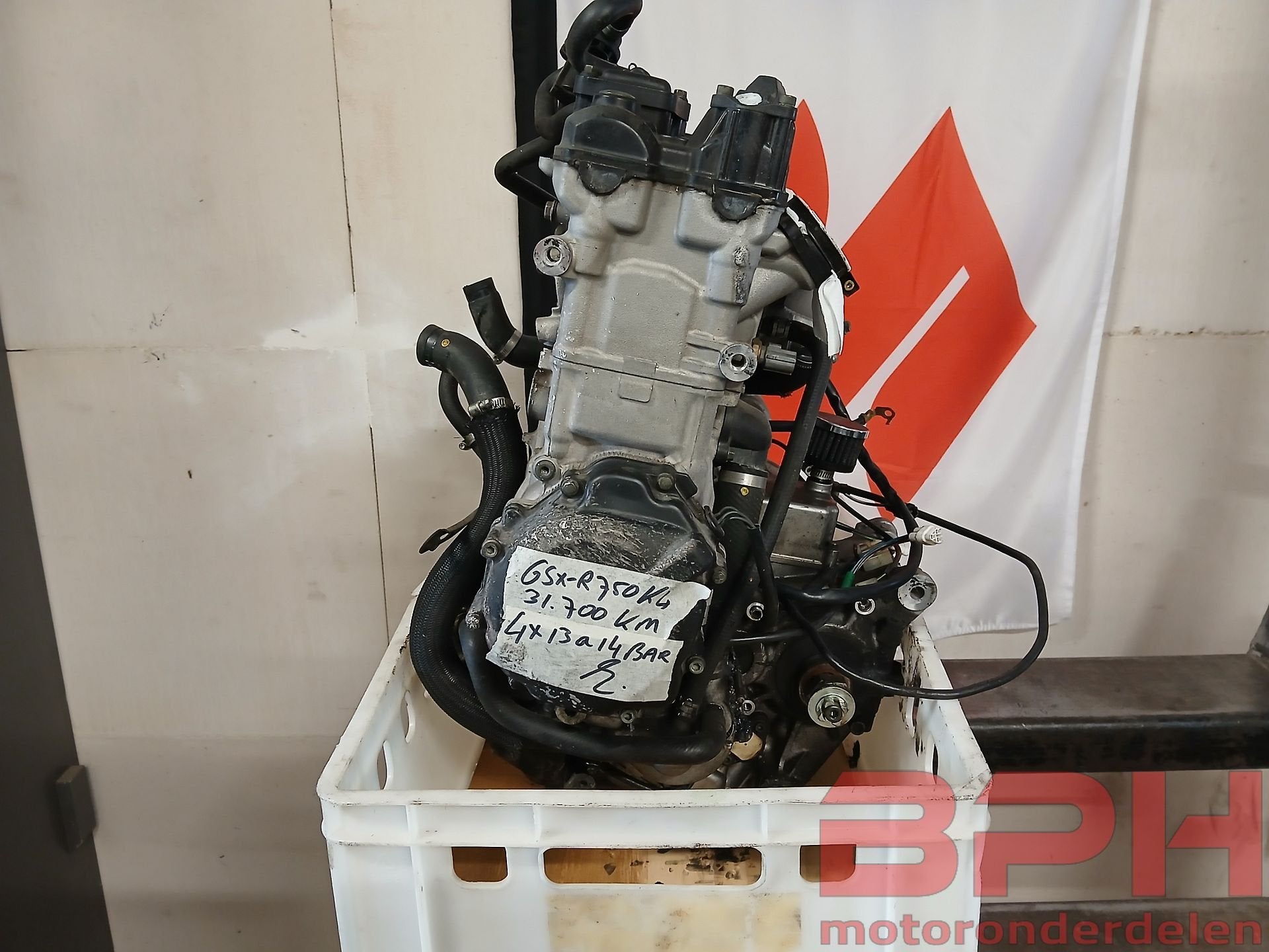 Motorblok Suzuki GSX-R 750 K4 - K5 2004 t/m 2005 engine GSXR, Ophalen, Gebruikt, -, -