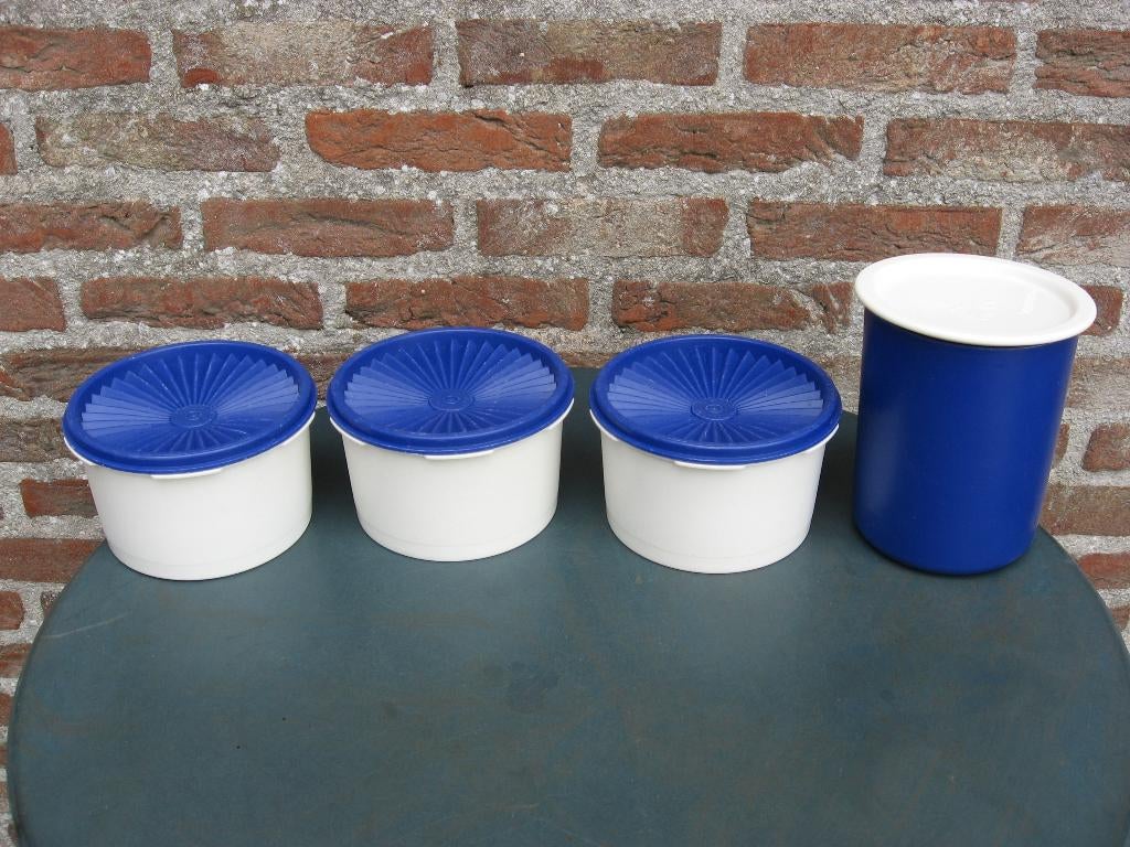 tupperware : boîtes de rangement avec couvercle solaire, Enlèvement ou Envoi, Bleu
