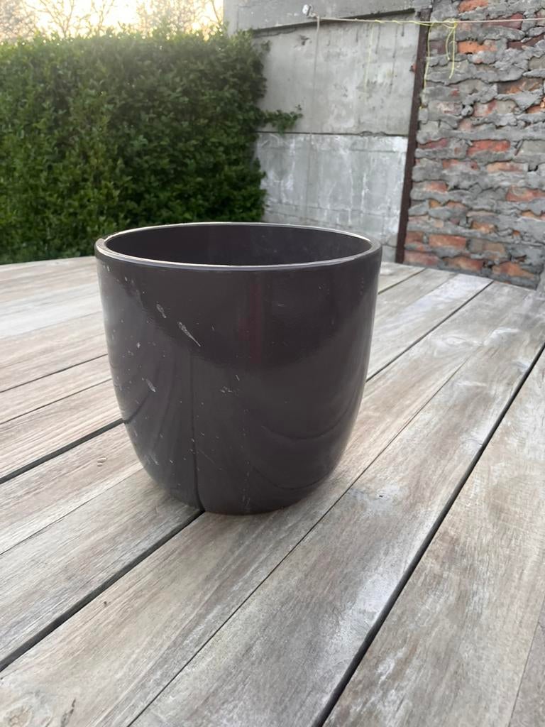 Bloempotten bruin, Tuin en Terras, Ophalen, Zo goed als nieuw