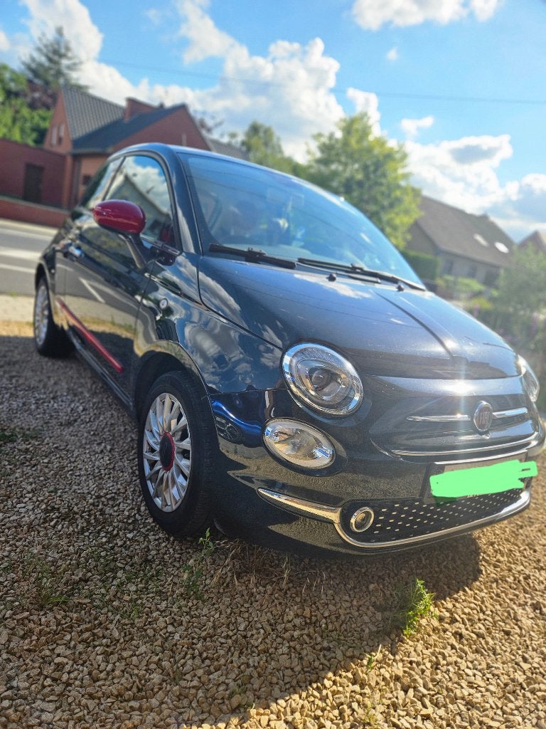 Fiat 500 1.2 benzine - bouwjaar 01/2017 - 86.000 km, Autos, Fiat, Bluetooth, Achat, Noir, Particulier
