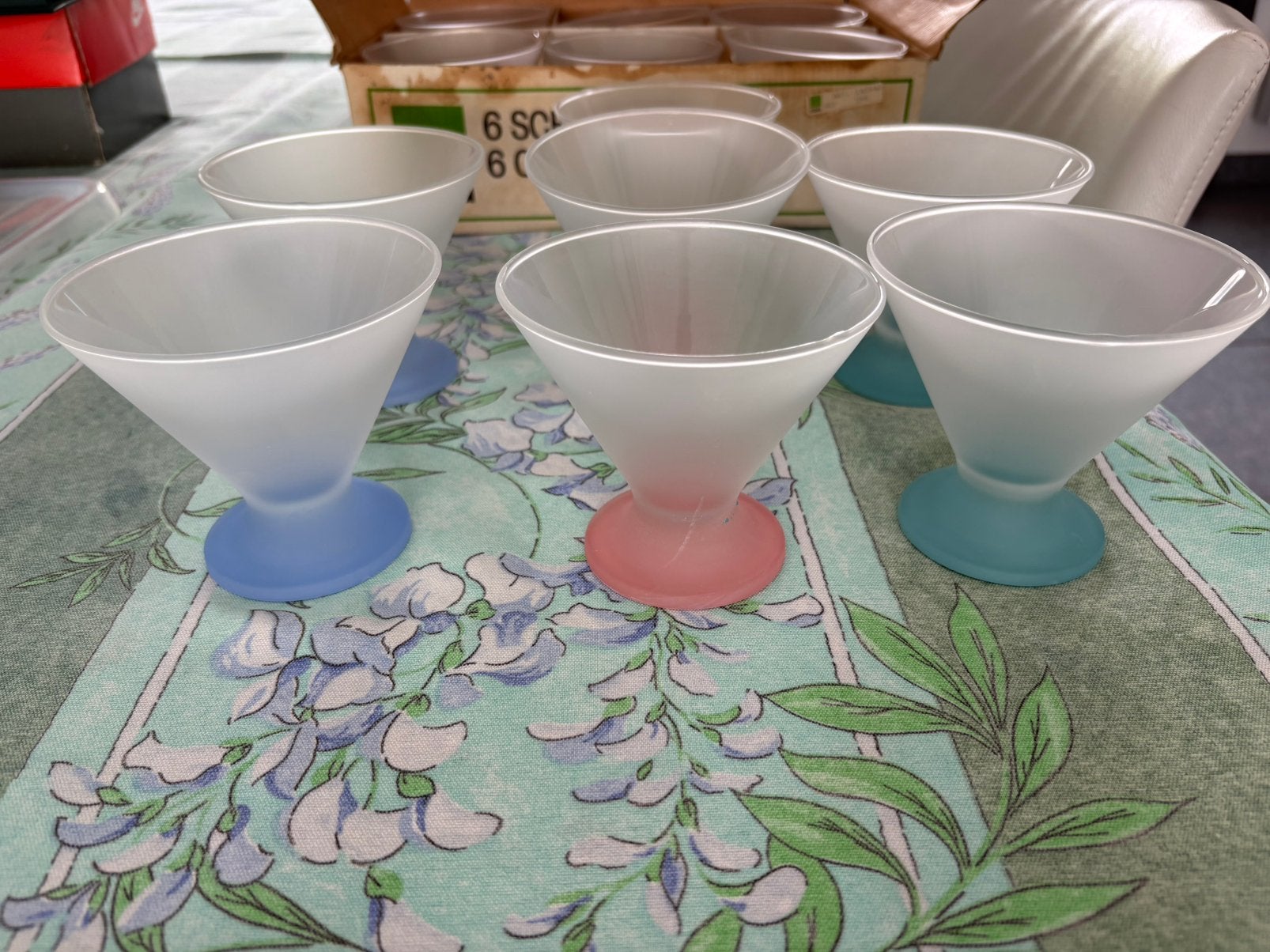 13 bols à dessert, Maison & Meubles, Vintage, Verre, Enlèvement, Utilisé