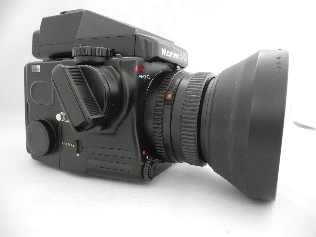 Mamiya 645 Pro TL met AE FINDER 80 2.8-lens, Audio, Tv en Foto, Fotocamera's Analoog, Verzenden, Zo goed als nieuw, Spiegelreflex