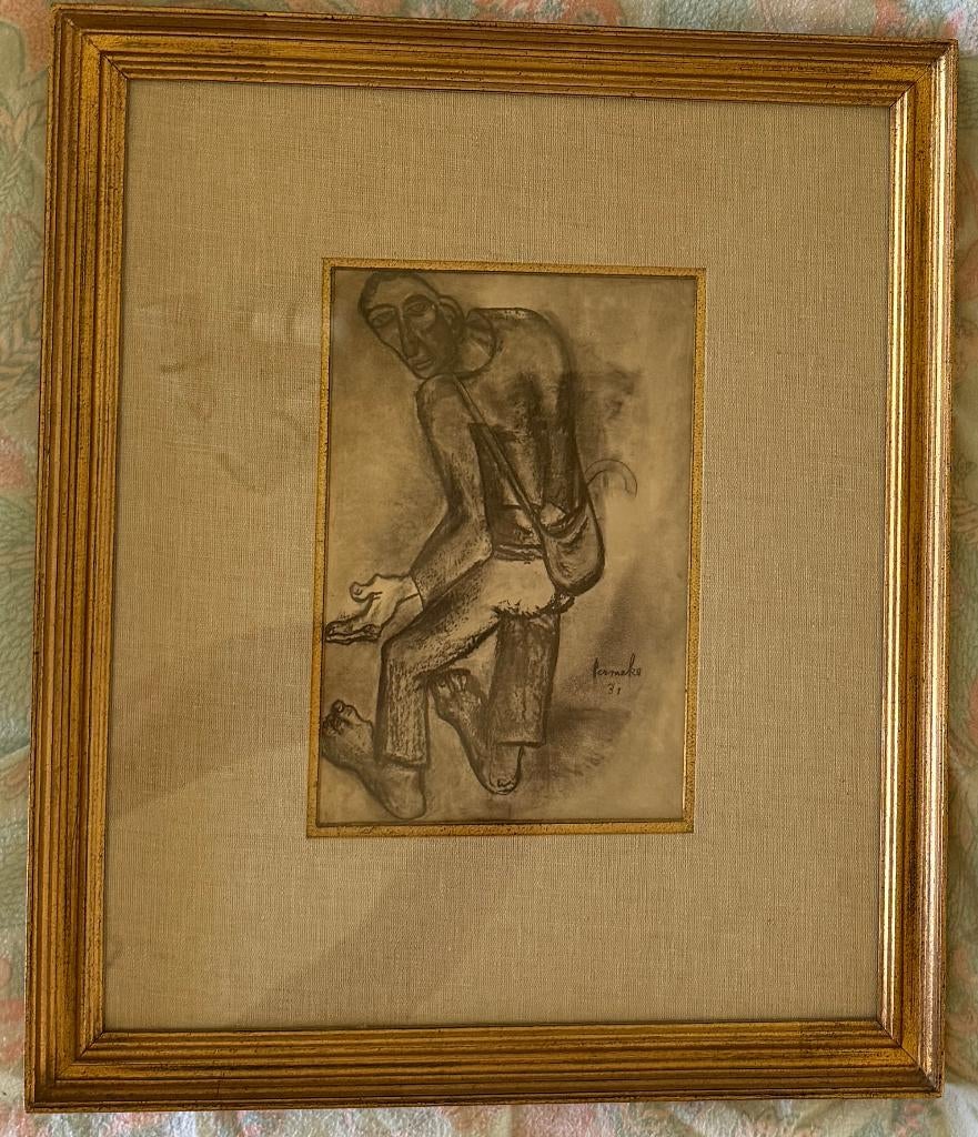 Tekening Permeke (reproductie), Ophalen, Permeke, Zo goed als nieuw, Schilder- en Tekenkunst