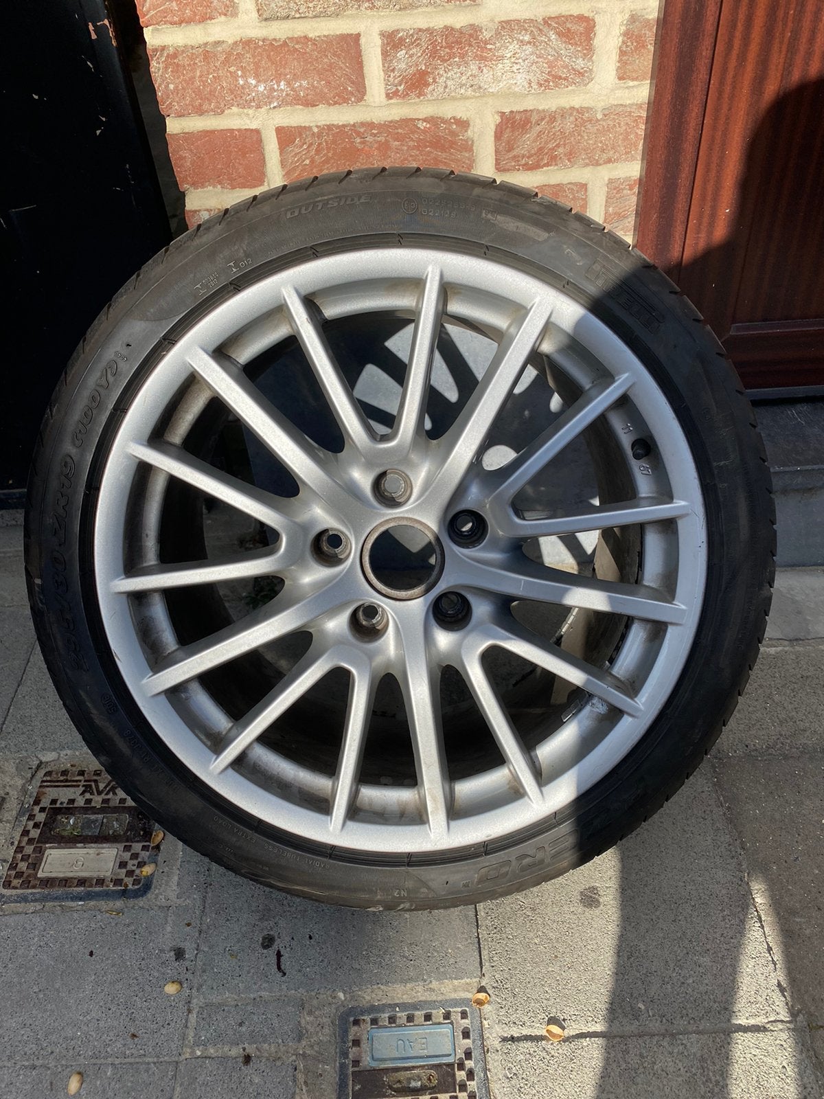 Jantes original 19 porsche 911 997 S 2S carrera + pneus N2, Enlèvement, 19 pouces, Pneu(s)