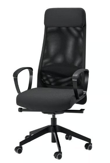 Bureaustoel, Ophalen, Zwart, Bureaustoel, Ergonomisch