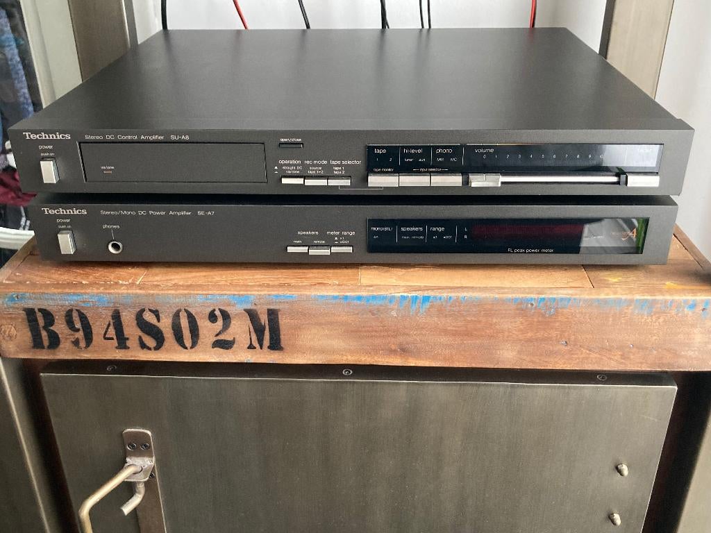 Technics su-a8 en se-a7 versterker, Gebruikt, 60 tot 120 watt, Stereo, Ophalen