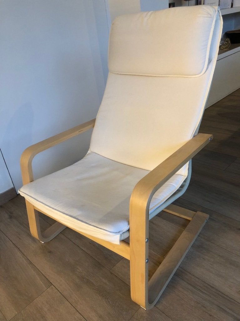 Fauteuil Ikea Poäng, Maison & Meubles, 75 à 100 cm, Comme neuf, Enlèvement, 50 à 75 cm