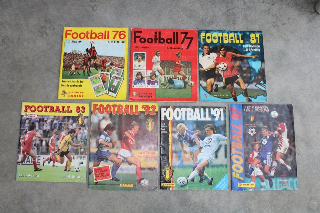 Panini football Lot 7 Panini Football 1970 - 1990, Verzamelen, Ophalen, Gebruikt, Poster, Plaatje of Sticker