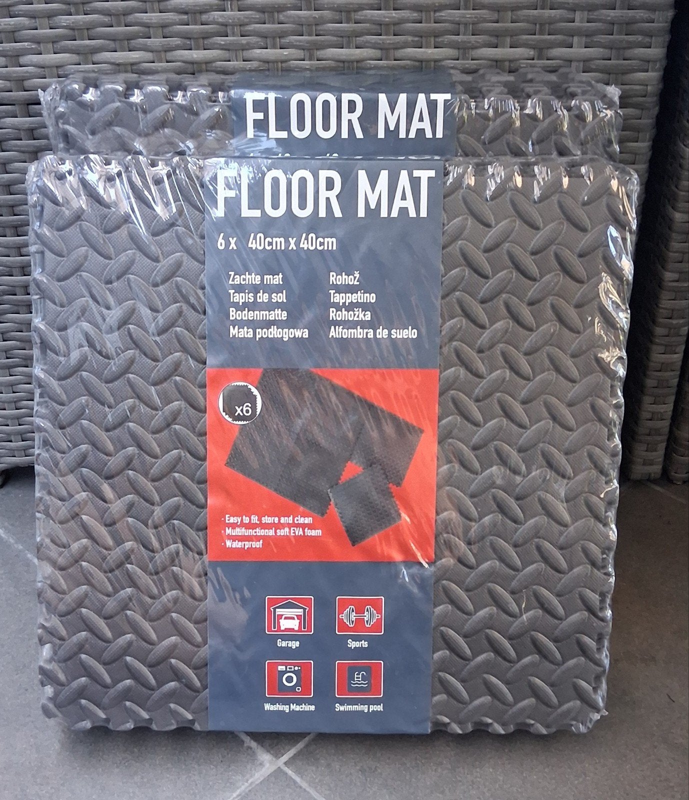 Nieuwe Vloermat 40 x 40 cm 12 stuks, Tuin en Terras, Ophalen of Verzenden, Nieuw, Overige typen