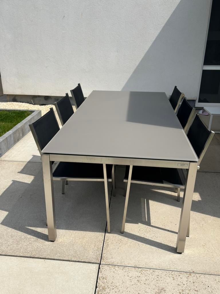 Luxor tuintafel, Ophalen, Inox, Gebruikt, Eettafel
