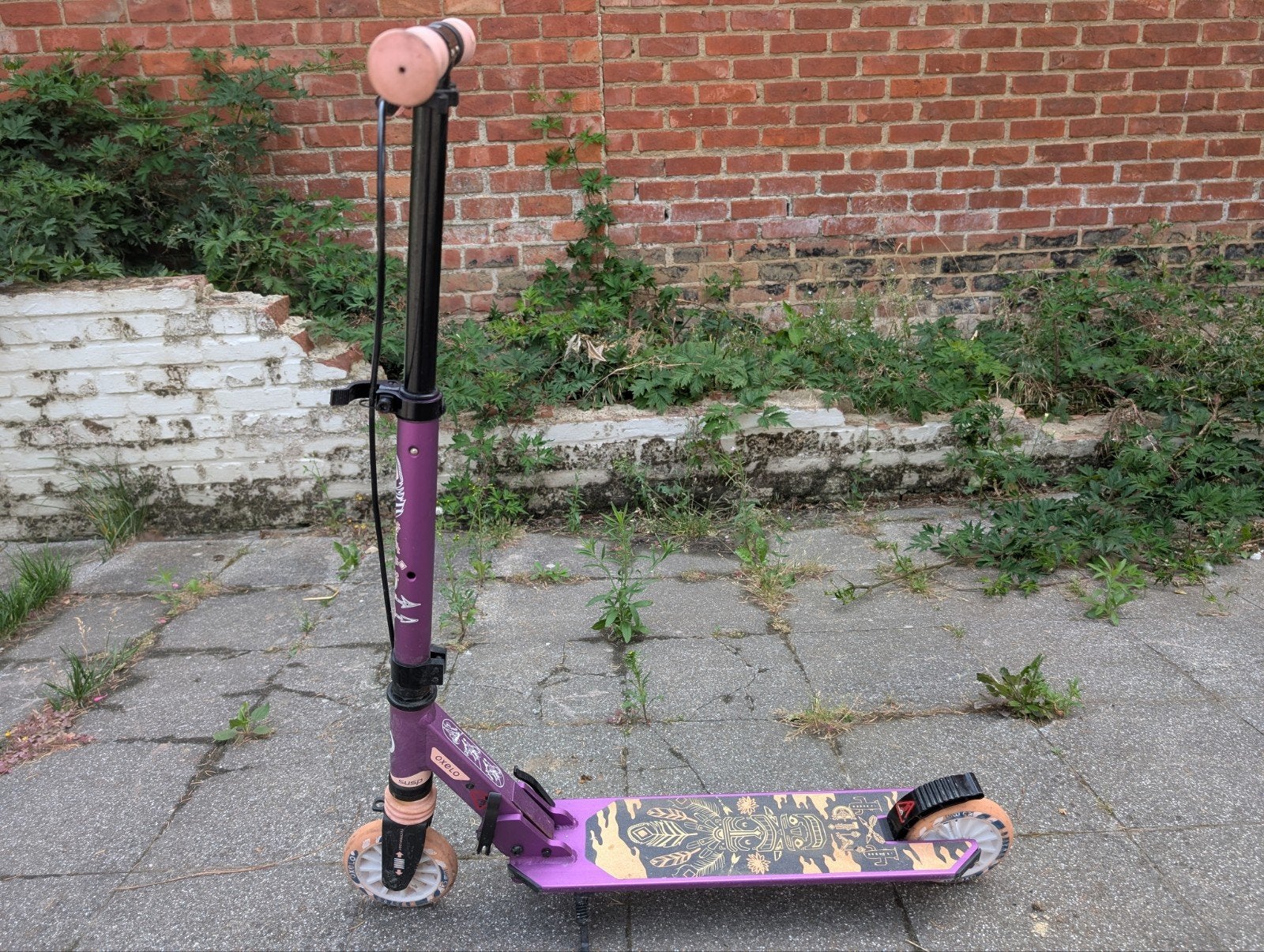 Step Oxelo (paars), Ophalen, Gebruikt, Gewone step, Oxelo (Decathlon)