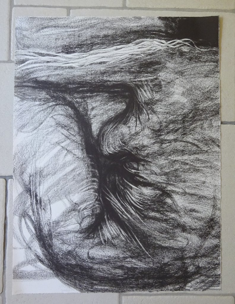Eugène Dodeigne, Litho, 67/150 Nu assis, 1980,, Enlèvement, Lithographie, Édition limitée, Portraits et figures