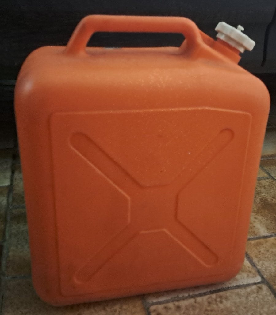 Jerrycan 20L, Ophalen, Gebruikt