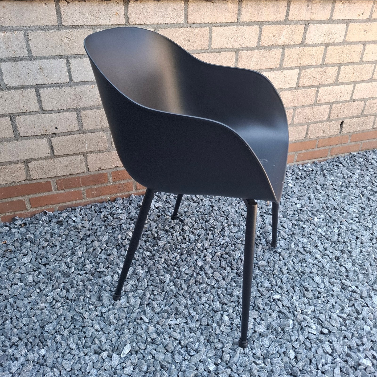 6x zwarte kuipstoelen als nieuw., Huis en Inrichting, Stoelen, Ophalen, Metaal