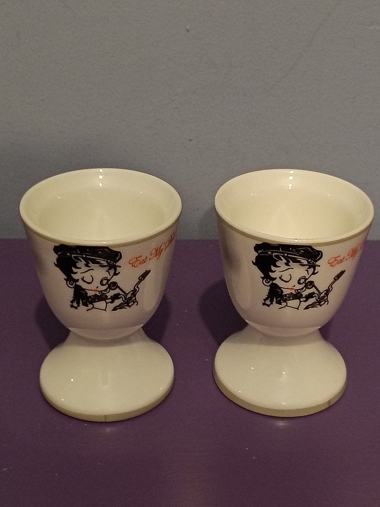 2 eierdopjes van betty boop., Ophalen of Verzenden, Zo goed als nieuw
