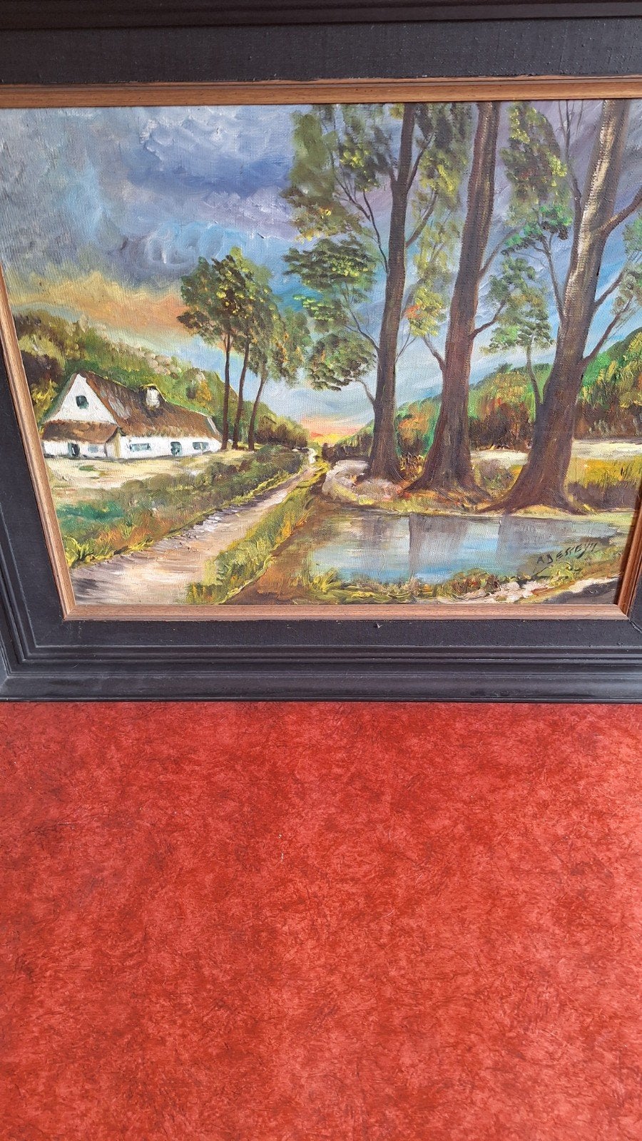 schilderij en kader 10€, Antiek en Kunst, Ophalen of Verzenden
