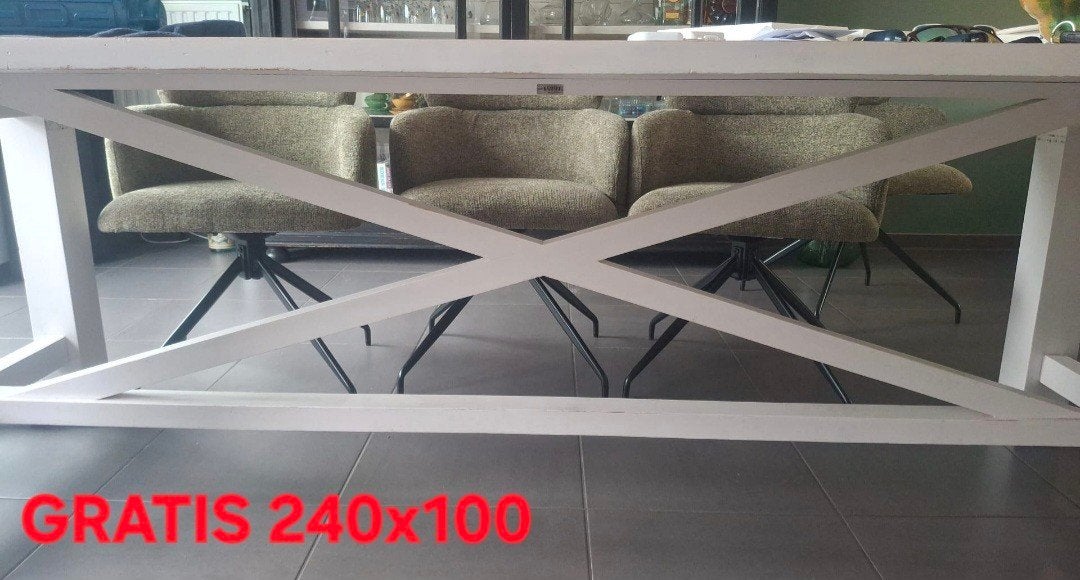 GRATIS grote eettafel 240x100 Het Kabinet, Ophalen, Rechthoekig, 200 cm of meer, 100 tot 150 cm