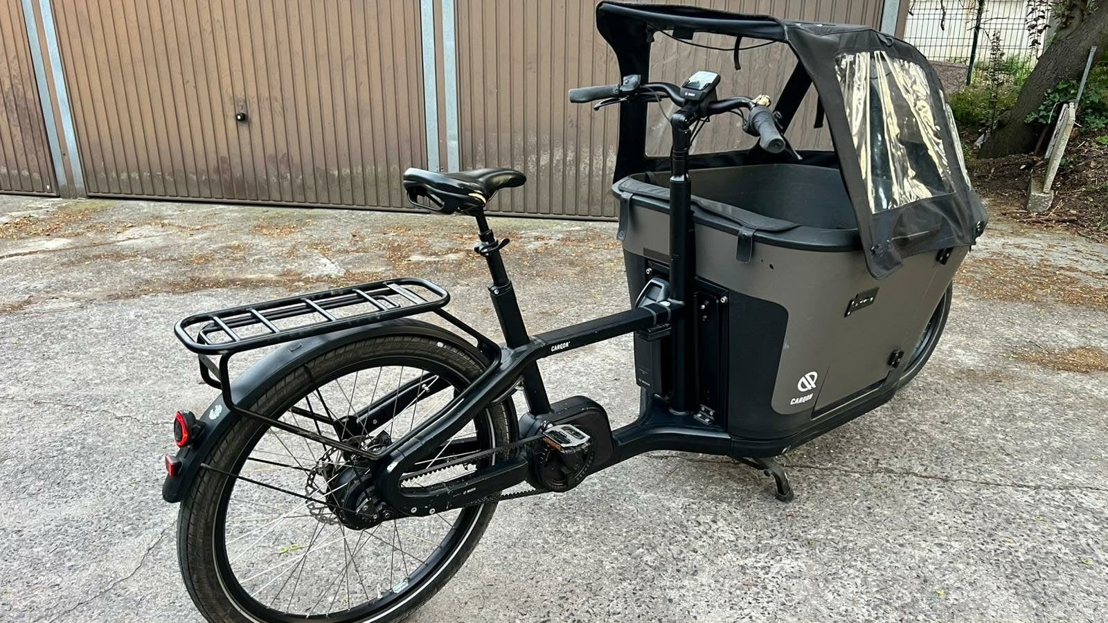 Electrische bakfiets voor twee kinderen, Enlèvement