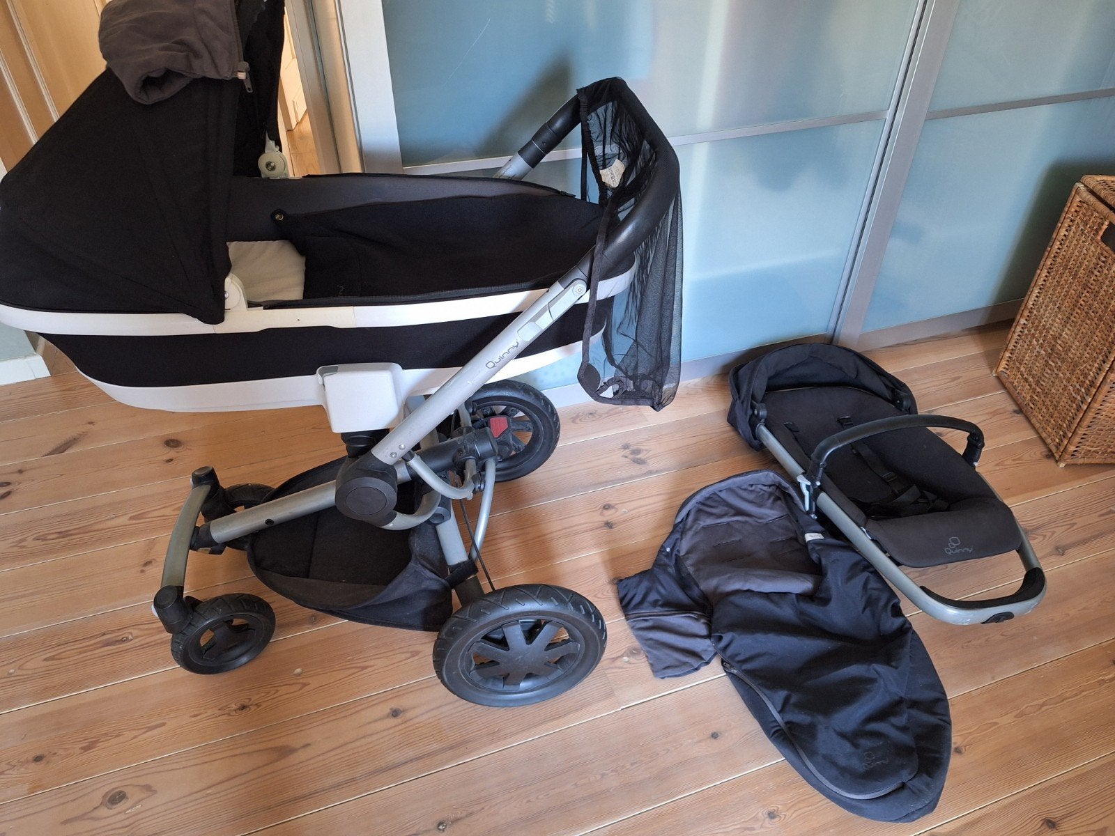 Kinderbuggy Quinny, Kinderen en Baby's, Ophalen, Gebruikt, Verstelbare duwstang, Quinny