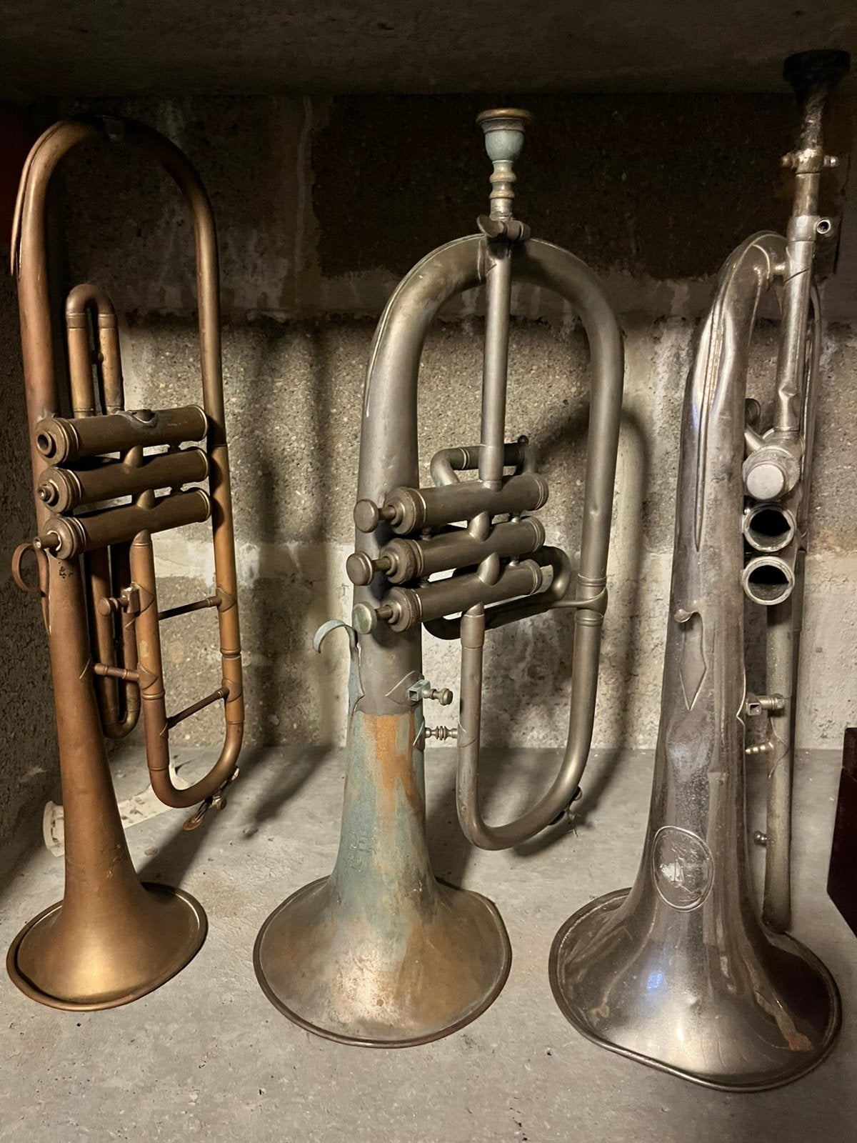 Trois trompettes anciennes, Enlèvement, Utilisé