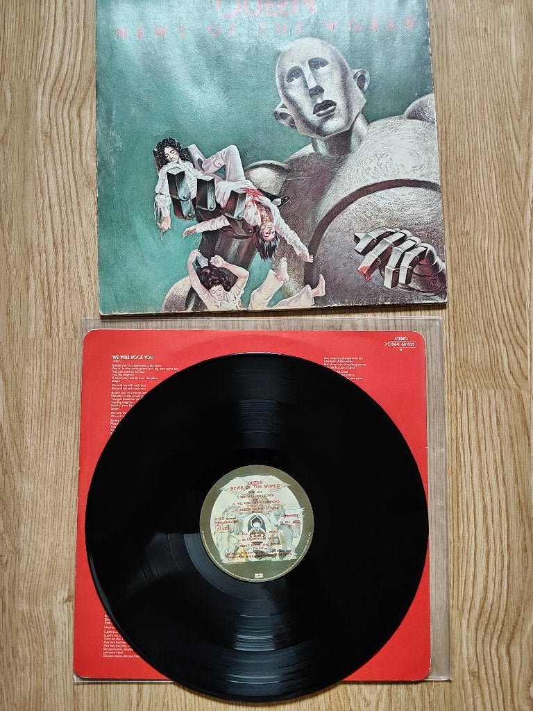 QUEEN NEWS OF THE WORLD LP, CD & DVD, Vinyles | Rock, Pochette gatefold, Avec insert, Pressage original, Envoi