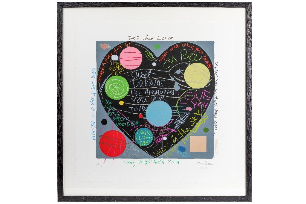 David Spiller "Only to be with you", Antiquités & Art, Enlèvement ou Envoi, Autres sujets, Sérigraphie, Numéroté