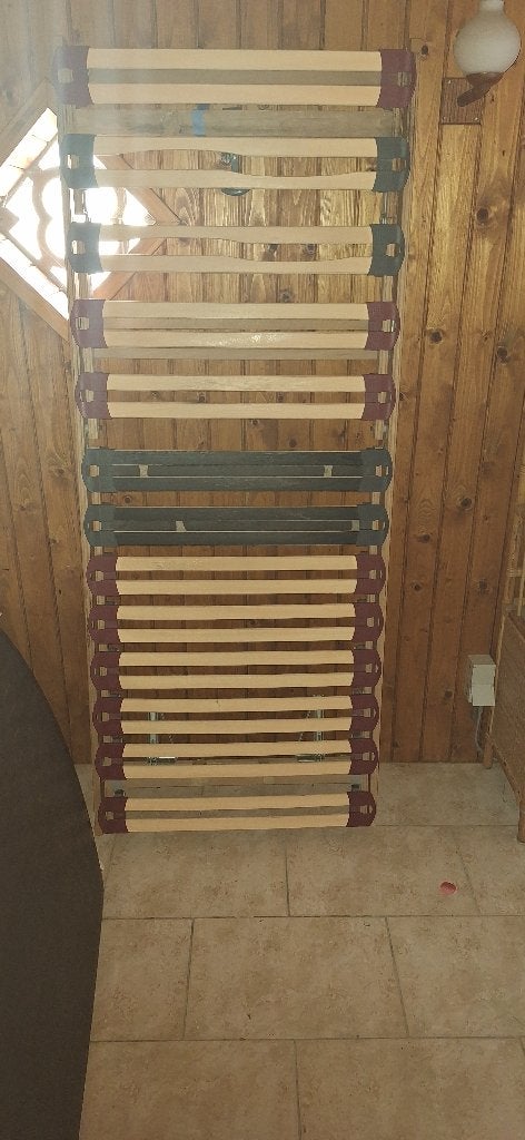 Lattenbodem, Ophalen, Gebruikt, Eenpersoons, 190 cm of minder