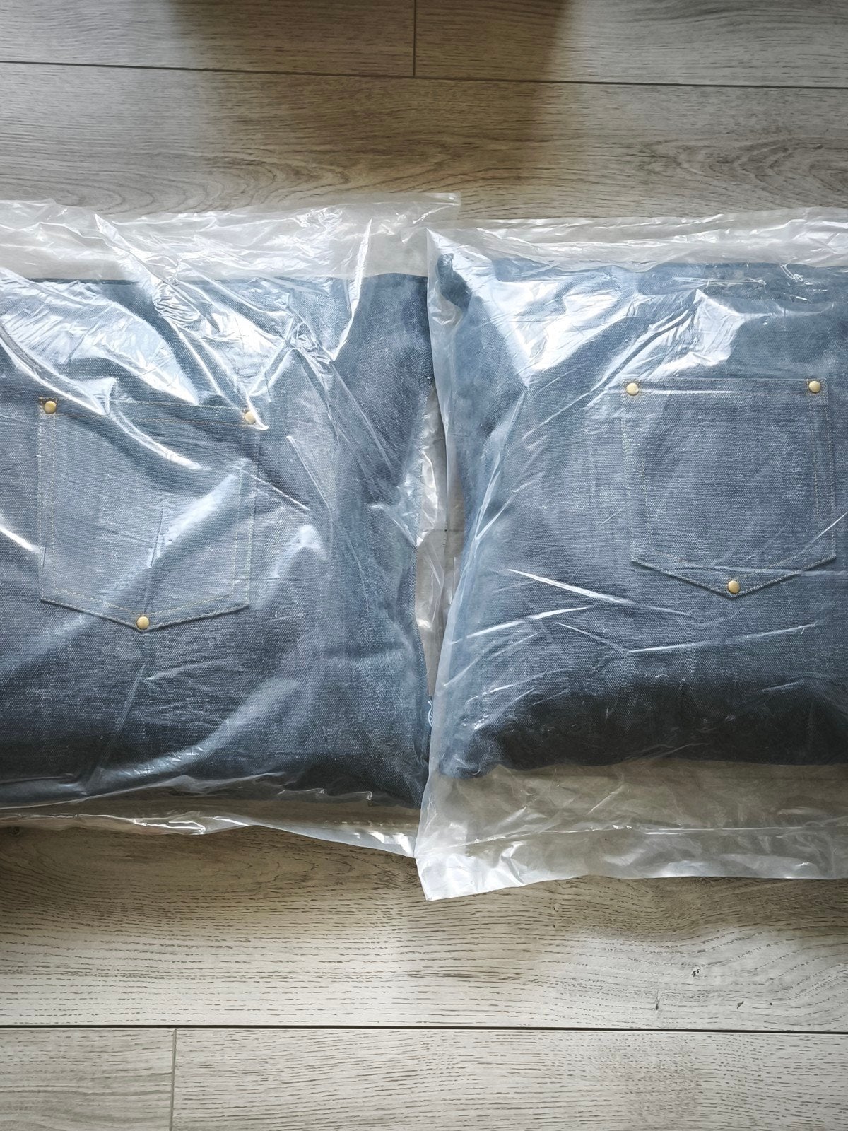Coussins décoratifs de style "jean", Huis en Inrichting, Woonaccessoires | Kussens, Nieuw, Blauw, Vierkant, Ophalen of Verzenden