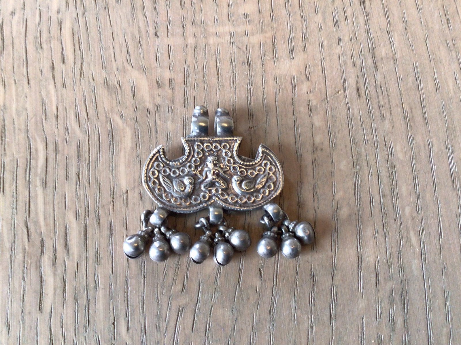 Zilveren hanger uit rajasthan, india, Ophalen of Verzenden, Zo goed als nieuw