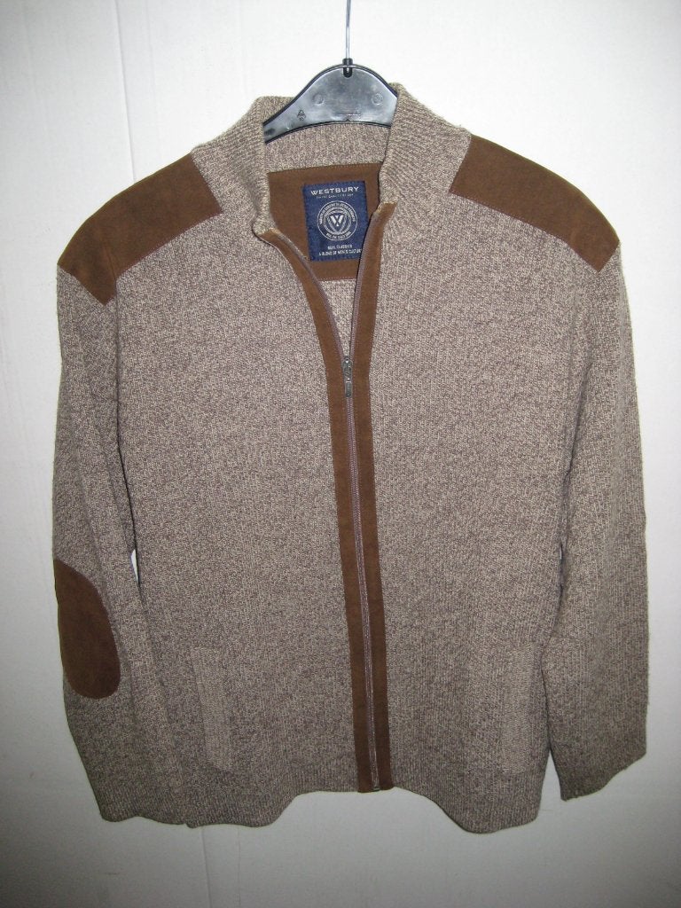 GILET TRICOTÉ POUR HOMME « WESTBURY », Enlèvement ou Envoi, Neuf, Taille 52/54 (L), Brun