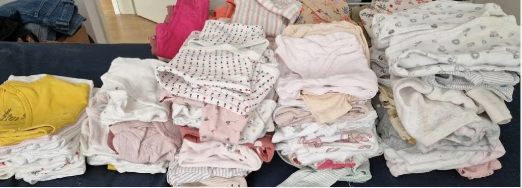grote lot babykleding voor een meisje, maat 50/56., Ophalen of Verzenden, Zo goed als nieuw, Maat 50